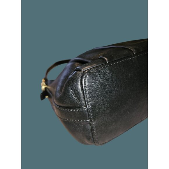 Coach Madison Y2K Classic Pleated Detail Demi Leather Hobo Black Shoulder Bag - Picture 6 of 14